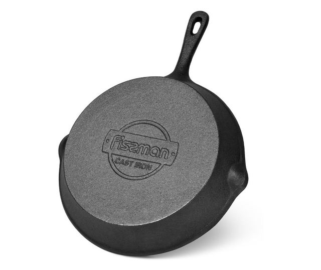 Tigaie grill Fissman, γραμματοσειρά, 18x4 cm, negru