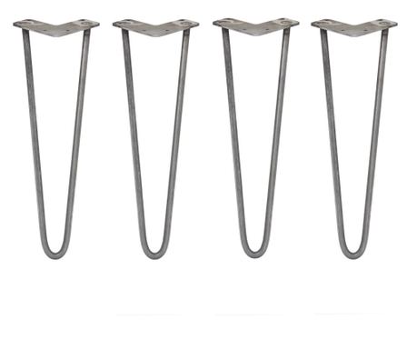 4-prong fork legs. SkiSki 40.6 cm, natural steel, 2 tines, 12 mm.