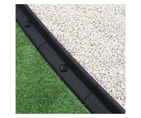 Borduri flexibile pentru gazon Borduri pentru gazon de gradina Pachet de 40 x 1,2 m