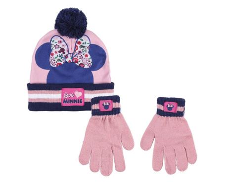 Dječji set s kapom i rukavicama, lik Minnie Mouse, Cerda, jedna veličina