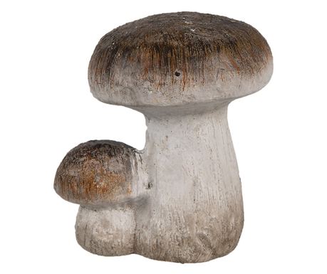 Dekorativne keramičke gljive bijelo-smeđe 6x5x7 cm