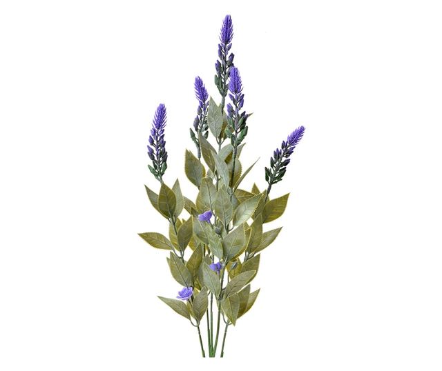 Buchet Lavanda artificiala verde mov 10x6x62 cm