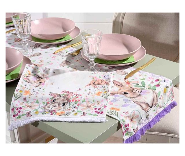 Set 2 stolnjaka za Uskrs 32x140 cm