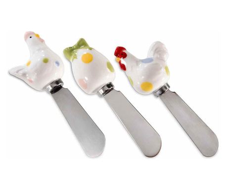 6 db dekoratív kenőspatula készlet 10,5x4 cm