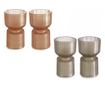 Set od 4 staklene svijeće 10,5x17,5 cm