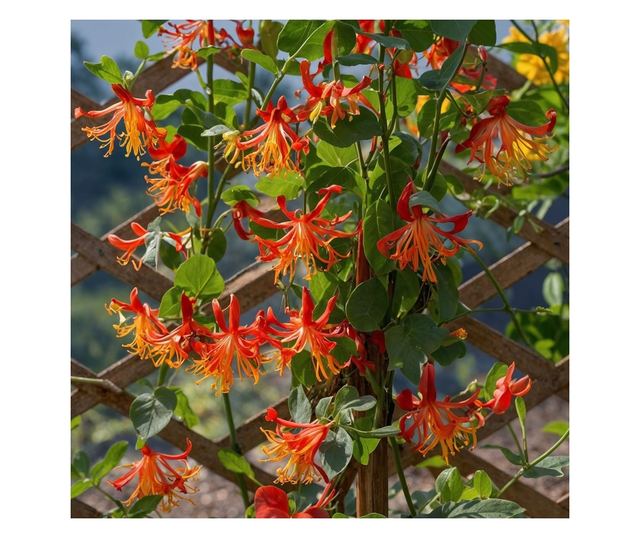 Lonc - 2 db - Lonicera 'American Beauty' - 110-120cm magas - ⌀17cm