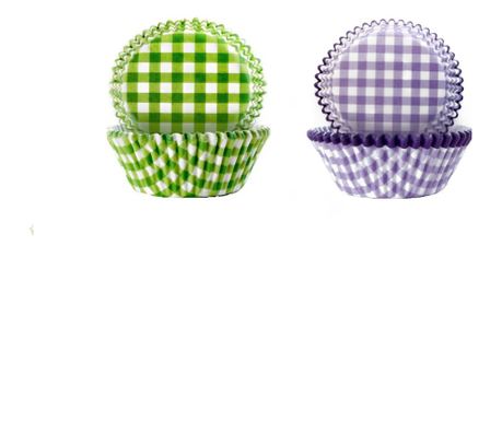 100 darabos készlet Ibili muffin formák, papír, 7,5x3,5 cm, több színben