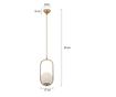 Lustra HubRom, LORIN 3537-01-FR 17x100 cm 1xE27-60W Antiq