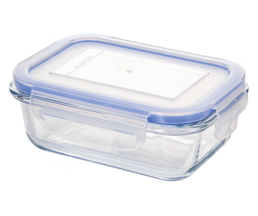 Caserola alimente Judge, sticla borosilicata, 15x11x5.8 cm, transparent/albastru - 2