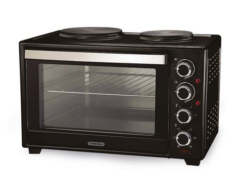 Готварска печка TERMOMAX TXC-56CL, 56 L, 3600W, 230◦C, Вентилатор 10W, Вътрешна лампа 25W, Топлоизолирана вратичка, Двойно стъкл