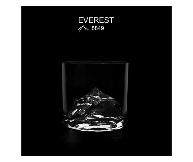 Set pahare și decantor whiskey LIITON L20900, 1 L, 230, 250, 260, 280 ml, 5 piese, pereți îngroșați, fund 3D în formă de vârf