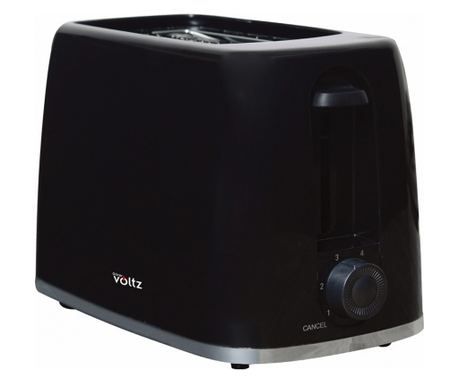 Тостер Oliver Voltz Daisy OV51440W, 700W, 2 филийки, 6 нива, Подвижна тавичка за трохи, Черен