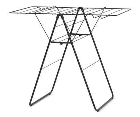 Uscător de rufe Brabantia Hangon 1004162, 15 m, 4 umerase, Ajustabil, Blocare copii, Negru