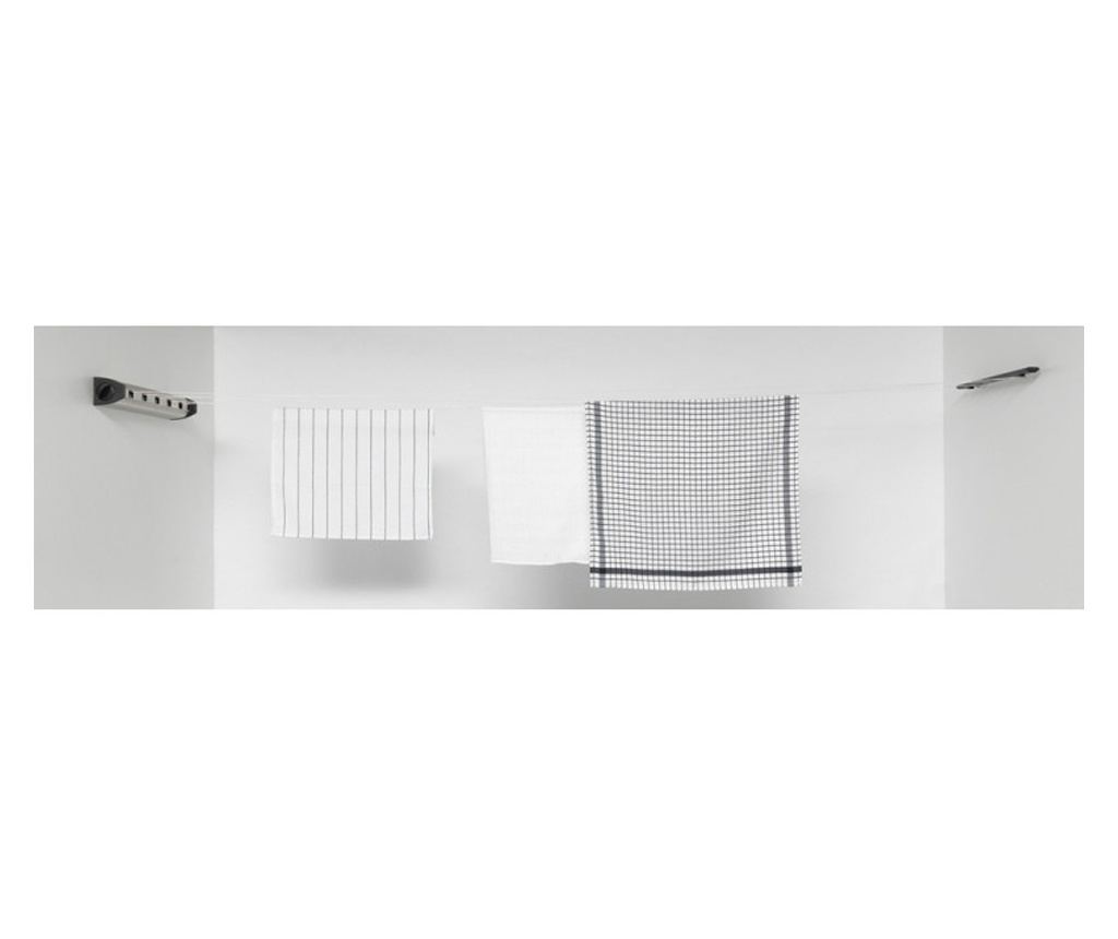 Prostor Brabantia Extractor 90300176, 22 m, Montare pe perete, Blocare automată, Rezistent la coroziune, Negru/Inox - 6