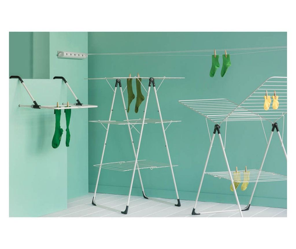 Prostor Brabantia Extractor 90300176, 22 m, Montare pe perete, Blocare automată, Rezistent la coroziune, Negru/Inox - 7