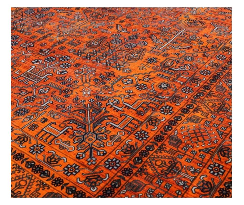 Klasična perzijska preproga, oranžna - 150x225 cm - 2
