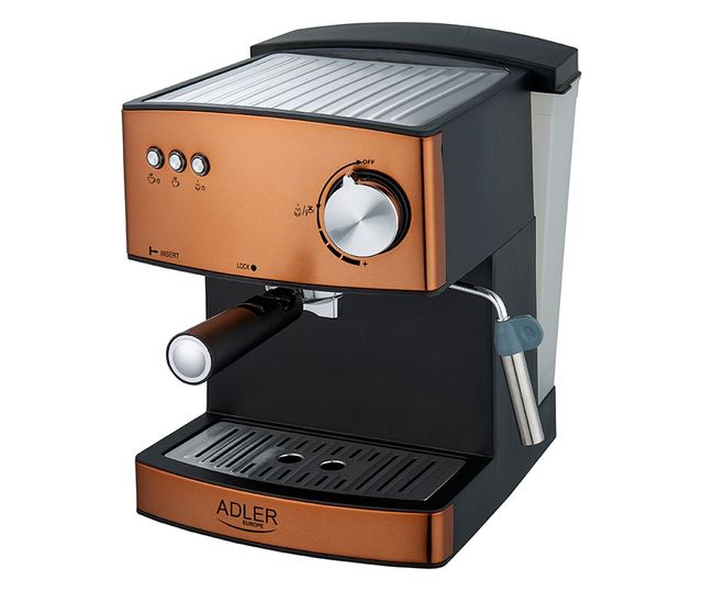 Espressor Adler AD 4404, pompa 15 bari, 1.6 litri