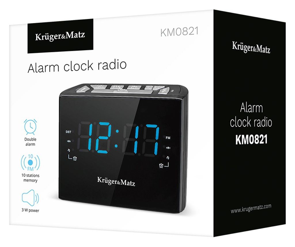 Rádiobudík s LED displejom Kruger&Matz KM 821. - 5