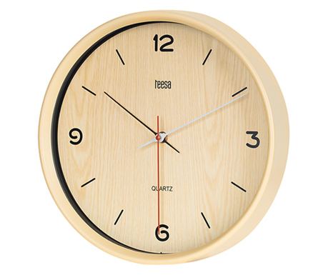 Zegar ścienny 30cm elegancki z tarczą świecącą