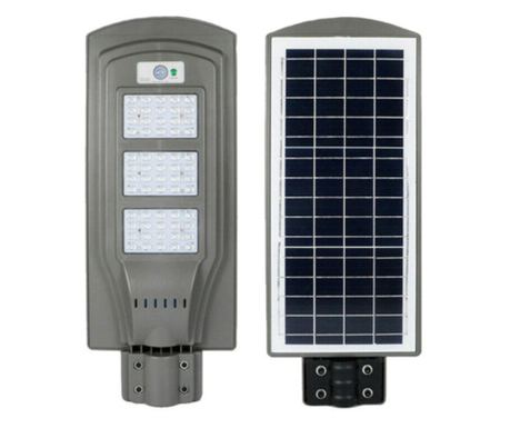 KlaussTech Solar Led Ulična Razsvetljava, 60 W, 6000 Lumnov, 6000 K, Hladna Svetloba, Senzor Gibanja, Solarni Panel in Polnjenje