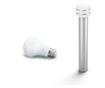 Philips LED Post Light E27, Warm White Light 2700 K, Modern Style, 25000 H, IP44, 50 60 Hz, 9w Power, Silver Color thumbnail 3