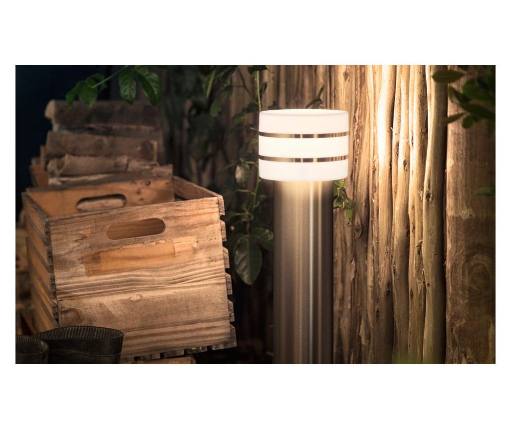 Philips LED Post Light E27, Warm White Light 2700 K, Modern Style, 25000 H, IP44, 50 60 Hz, 9w Power, Silver Color - 6