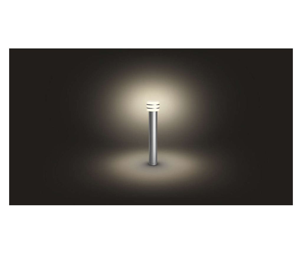 Philips LED Post Light E27, Warm White Light 2700 K, Modern Style, 25000 H, IP44, 50 60 Hz, 9w Power, Silver Color - 7