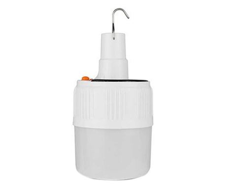 Klausstech Solar Outdoor Lamp with Hanging Hook, 80W Power, Rechargeable Lamp with Long Autonomy, 12V Power Supply