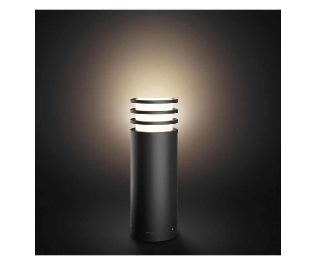 Philips LED Outdoor Pedestrian Light E27, Warm White Light 2700k, Modern Style, 25000 Hours Lifespan, IP44, 9w Bulb Power - 5