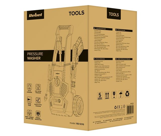 Aparat Domestican Spalat Presiune Electric 1800W Rebel