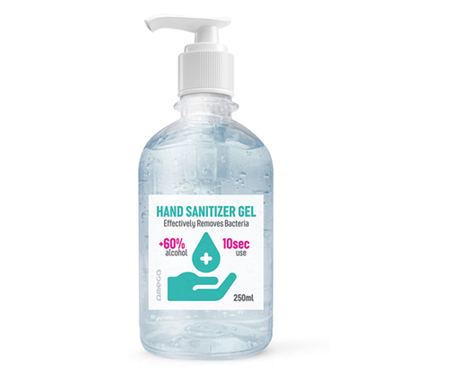 Razkužilo za roke, 60% alkohol, 250 ml, dozirnik