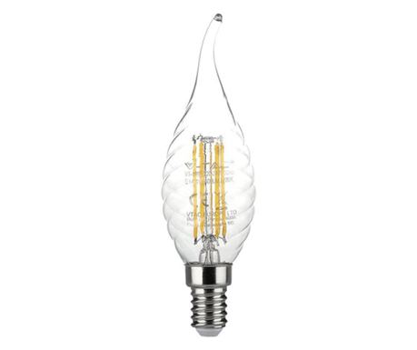 Bec Filament Led E14 4w 6500k Design Spirală