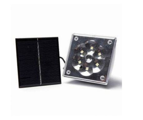 Set solarne lampe s uključenim punjačem, uključenim daljinskim upravljačem, 6 LED svjetala, 3 razine podešavanja, kompaktan diza