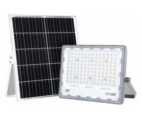 Προβολέας Ηλιακός On, Ηλιακός Πάνελ 25w, 2400 Lm, Φυσικό Φως