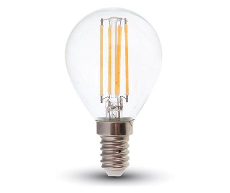 Bec Led Filament E14 6w 2700k Alb Cald