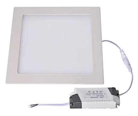Πάνελ Led Εφαρμοσμένο 24w Τετράγωνο 6500k Τετράγωνο Λευκό