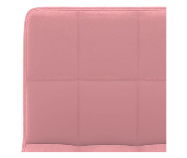 Barski stol, roza, žamet