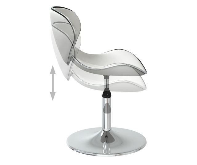 Kuhinjske stolice, 4 kom, bijele, umjetna koža