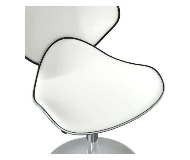 Kuhinjske stolice, 4 kom, bijele, umjetna koža