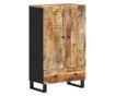 Шкаф с чекмеджета, 60x33x100 см, масивно дърво манго и желязо thumbnail 2