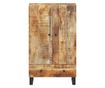 Шкаф с чекмеджета, 60x33x100 см, масивно дърво манго и желязо thumbnail 3