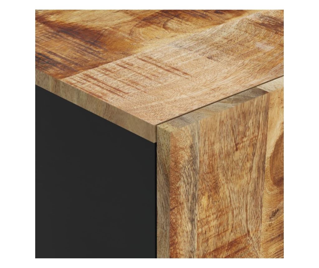 Шкаф с чекмеджета, 60x33x100 см, масивно дърво манго и желязо - 6