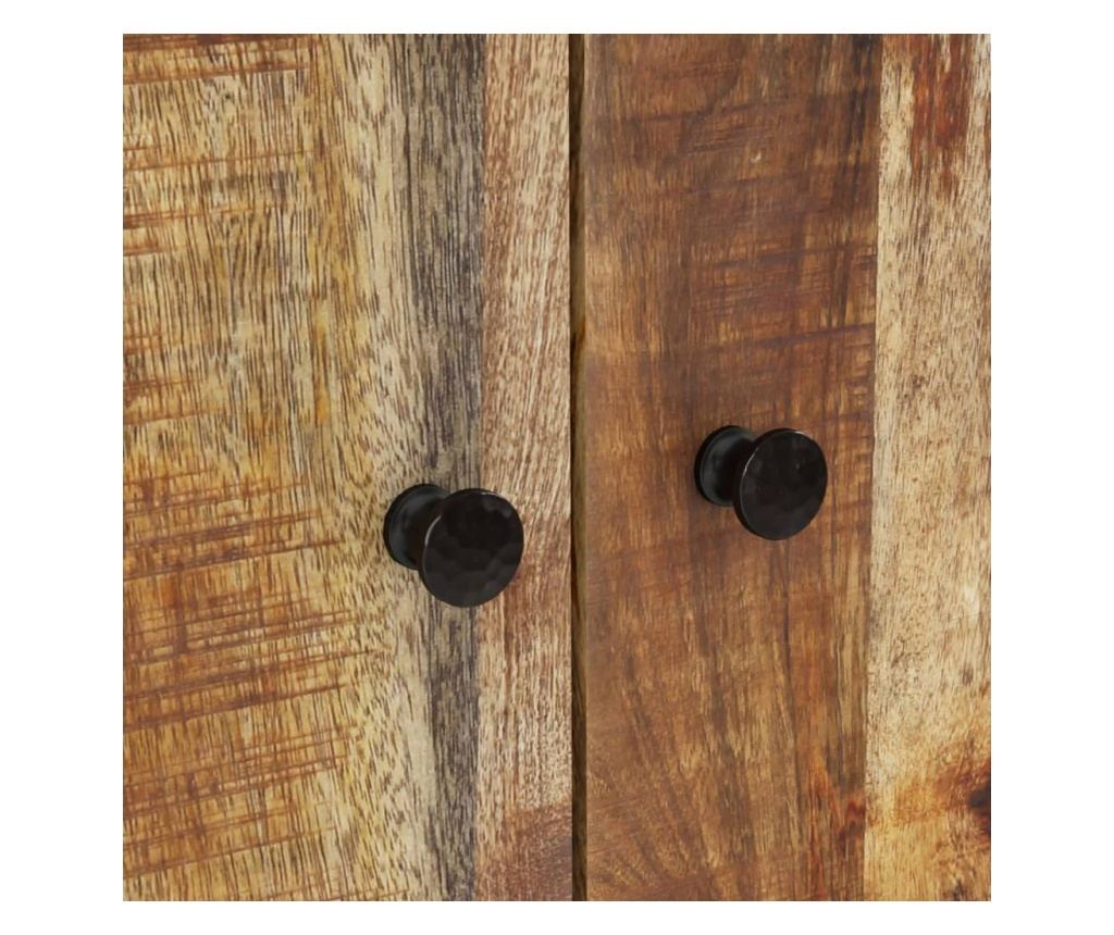 Шкаф с чекмеджета, 60x33x100 см, масивно дърво манго и желязо - 7