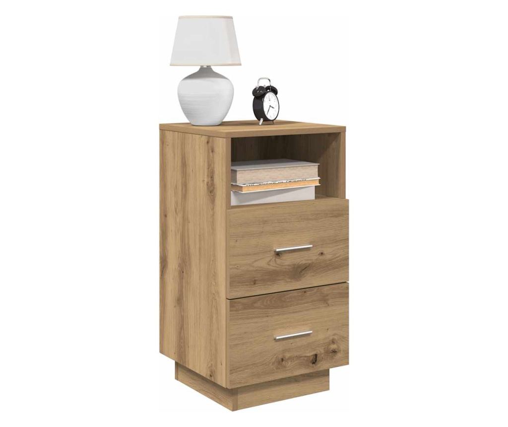 Noćni ormarić s 2 ladice Artisan Oak 36x36x68 cm - 2