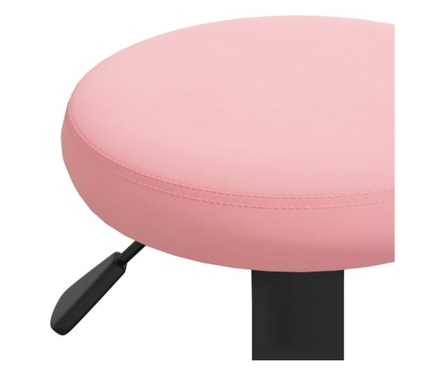 Barski stoli, 2 kosa, roza, žamet