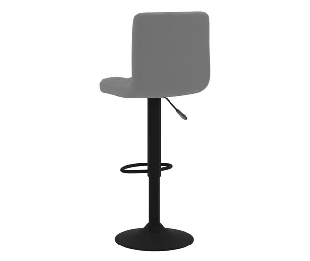 Barski stol, temno siv, žamet