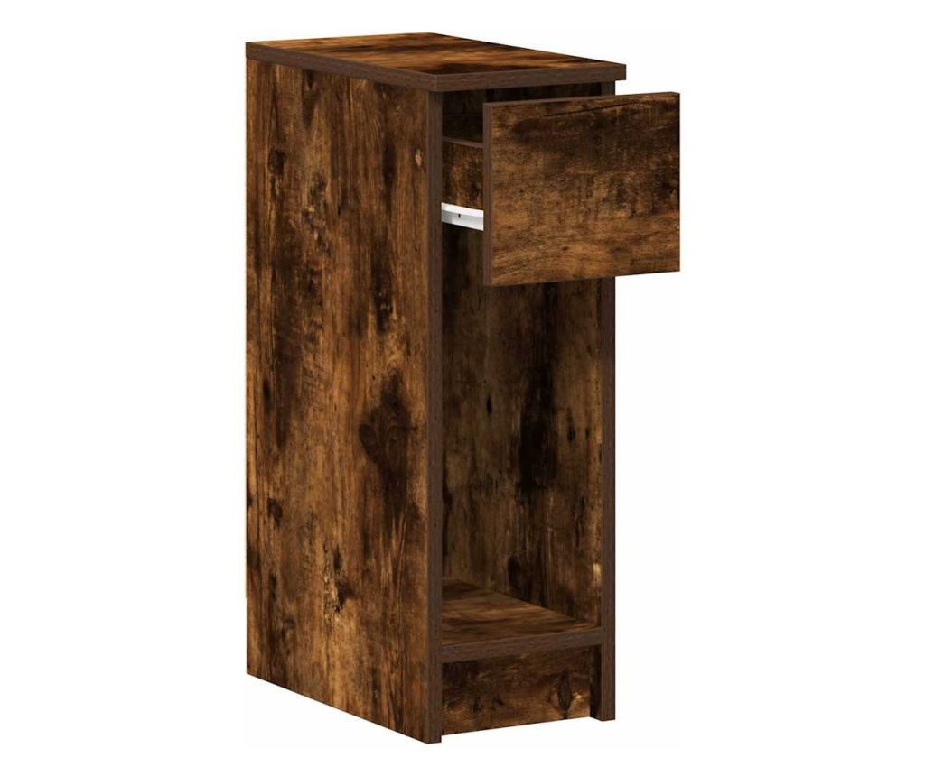 Noćni ormarić s ladicom Smoked Oak 20X36X60 cm - 5