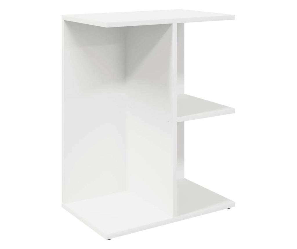 2 komada Noćni Ormarić Bijeli 46.5x29x61 cm Obrađeno Drvo - 4