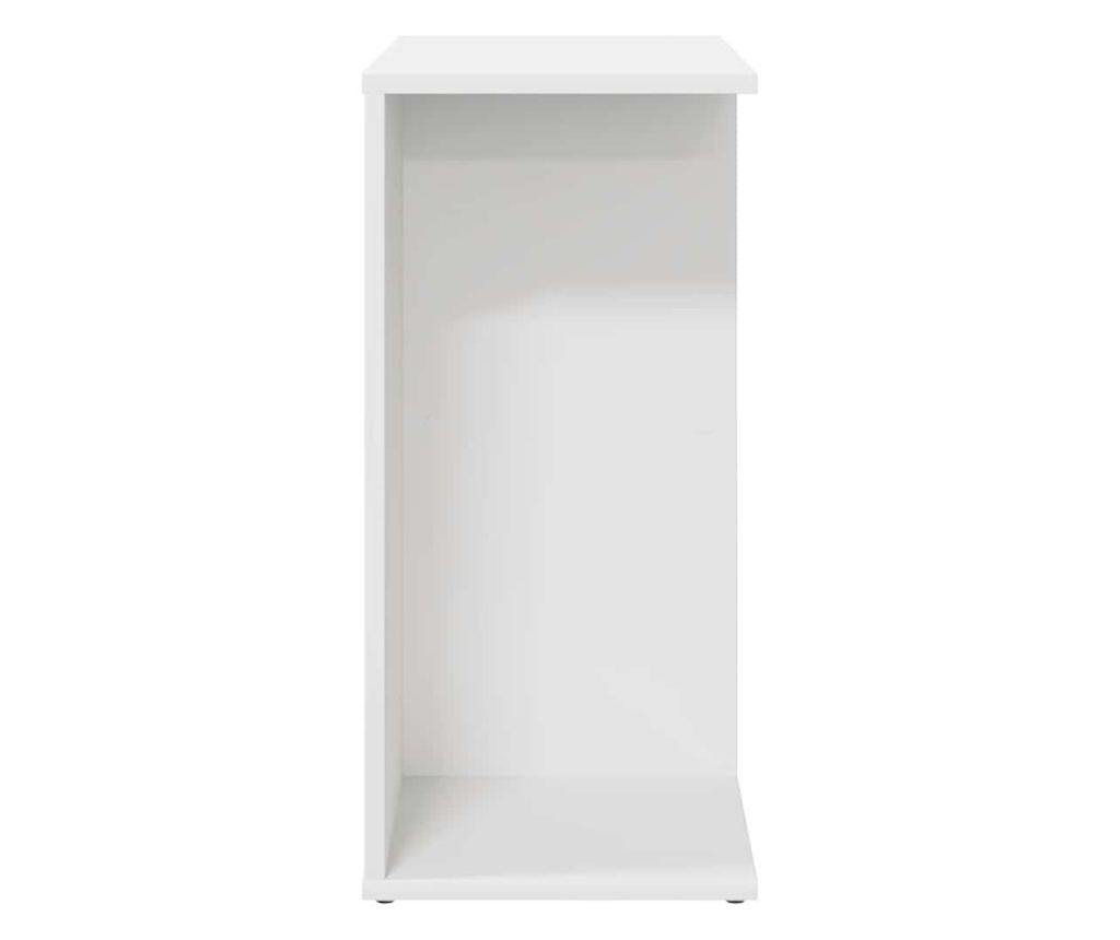 2 komada Noćni Ormarić Bijeli 46.5x29x61 cm Obrađeno Drvo - 6