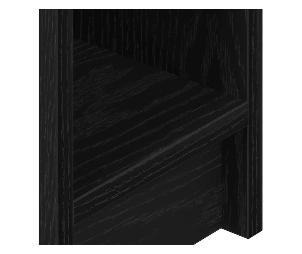 Noćni ormarić s ladicom 2 kom Crni hrast 20x36x60 cm - 9
